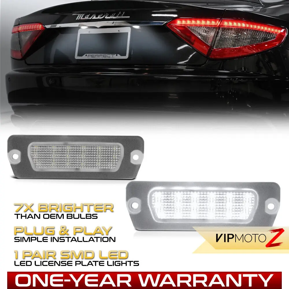 Bright SMD Full LED License Plate Tag Light For 2008-2019 Maserati Grand Turismo
Bright SMD Full LED License Plate Tag Light For 2008-2019 Maserati Grand Turismo
