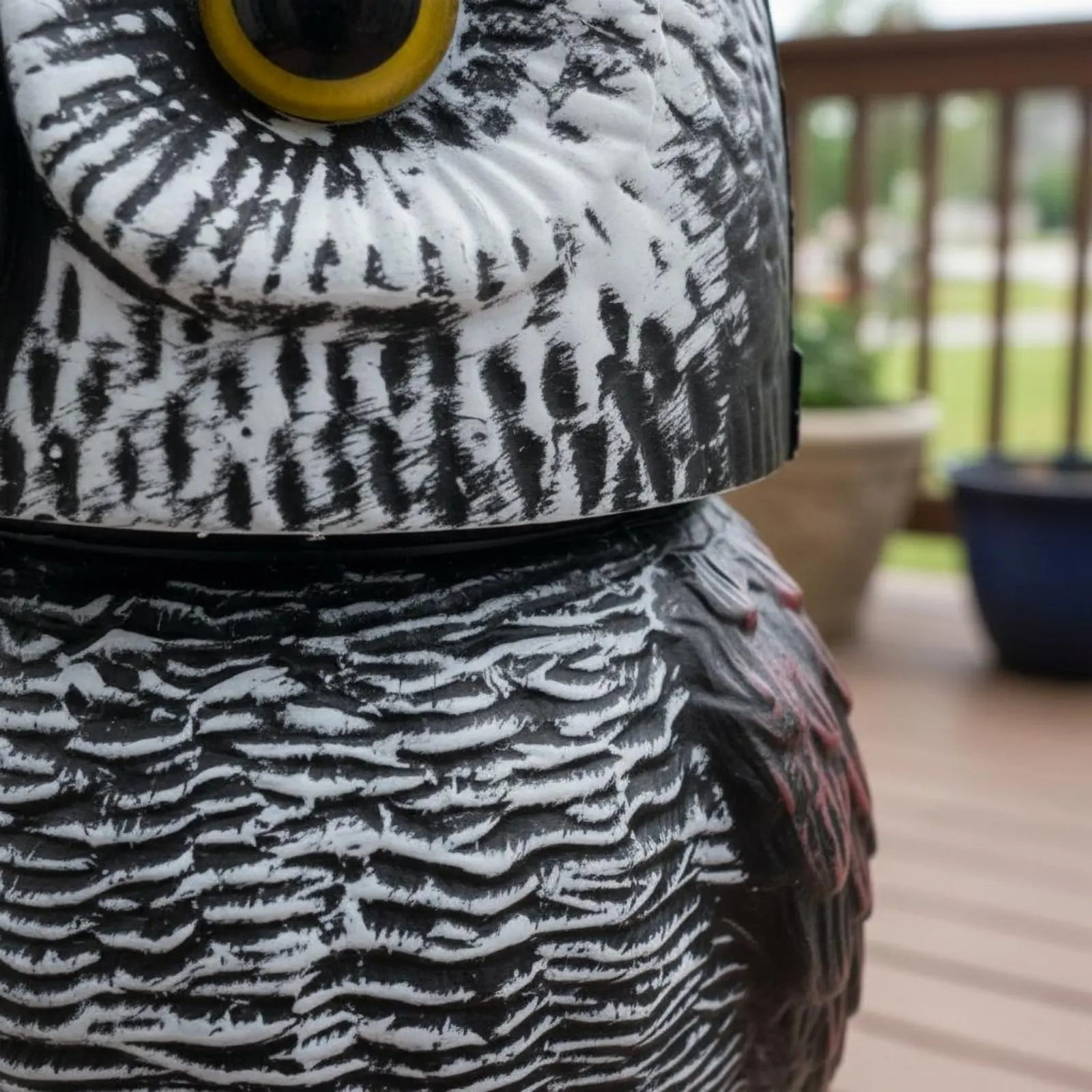 Rotating Owl Scarecrow Weatherproof Rotating Head Owl Statue Bird Deterrent Wind-Activated Outdoor Decor Fade-Resistant
Rotating Owl Scarecrow Weatherproof Rotating Head Owl Statue Bird Deterrent Wind-Activated Outdoor Decor Fade-Resistant