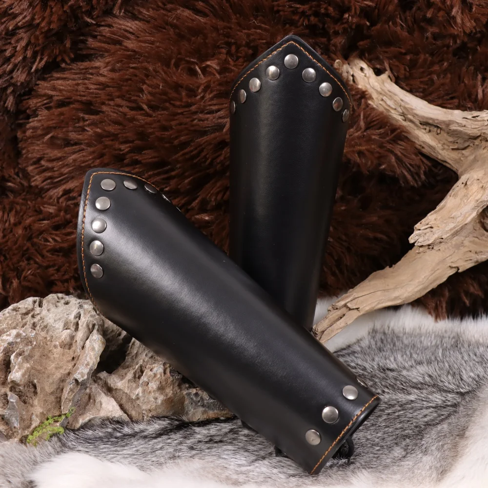 2pcs vintage pu leather medieval knight warrior viking arm guards for halloween role play costumes, stage performance accessorie
2pcs vintage pu leather medieval knight warrior viking arm guards for halloween role play costumes, stage performance accessorie
