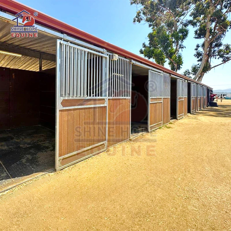 USA Freedom Horse Stalls | System Horse Stalls in Black Coating and Bamboo Wood Stall
USA Freedom Horse Stalls | System Horse Stalls in Black Coating and Bamboo Wood Stall