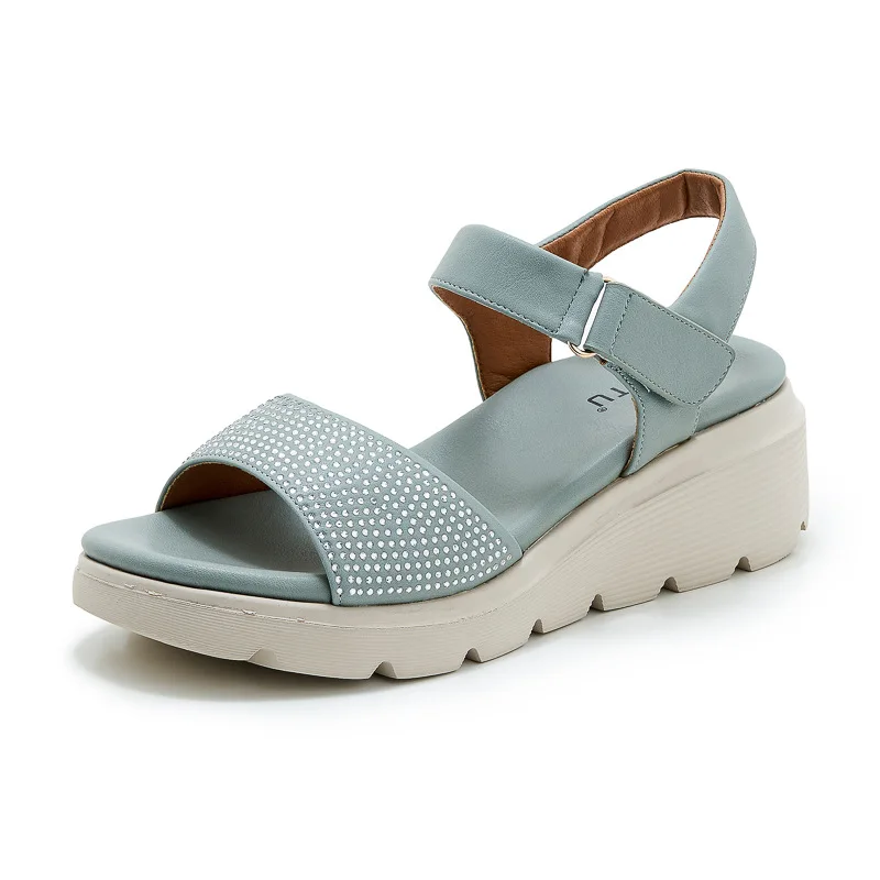 2025 Summer Fashion Rhinestone Decorative Soft and Comfortable Nylon Buckle Heel 6CM Thick Bottom Women's Sandals 950-6
2025 Summer Fashion Rhinestone Decorative Soft and Comfortable Nylon Buckle Heel 6CM Thick Bottom Women's Sandals 950-6