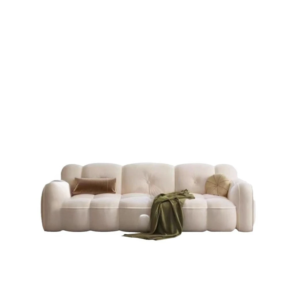 Cream wind cloud sofa, biscuit small apartment, modern simple light luxury French style
Cream wind cloud sofa, biscuit small apartment, modern simple light luxury French style