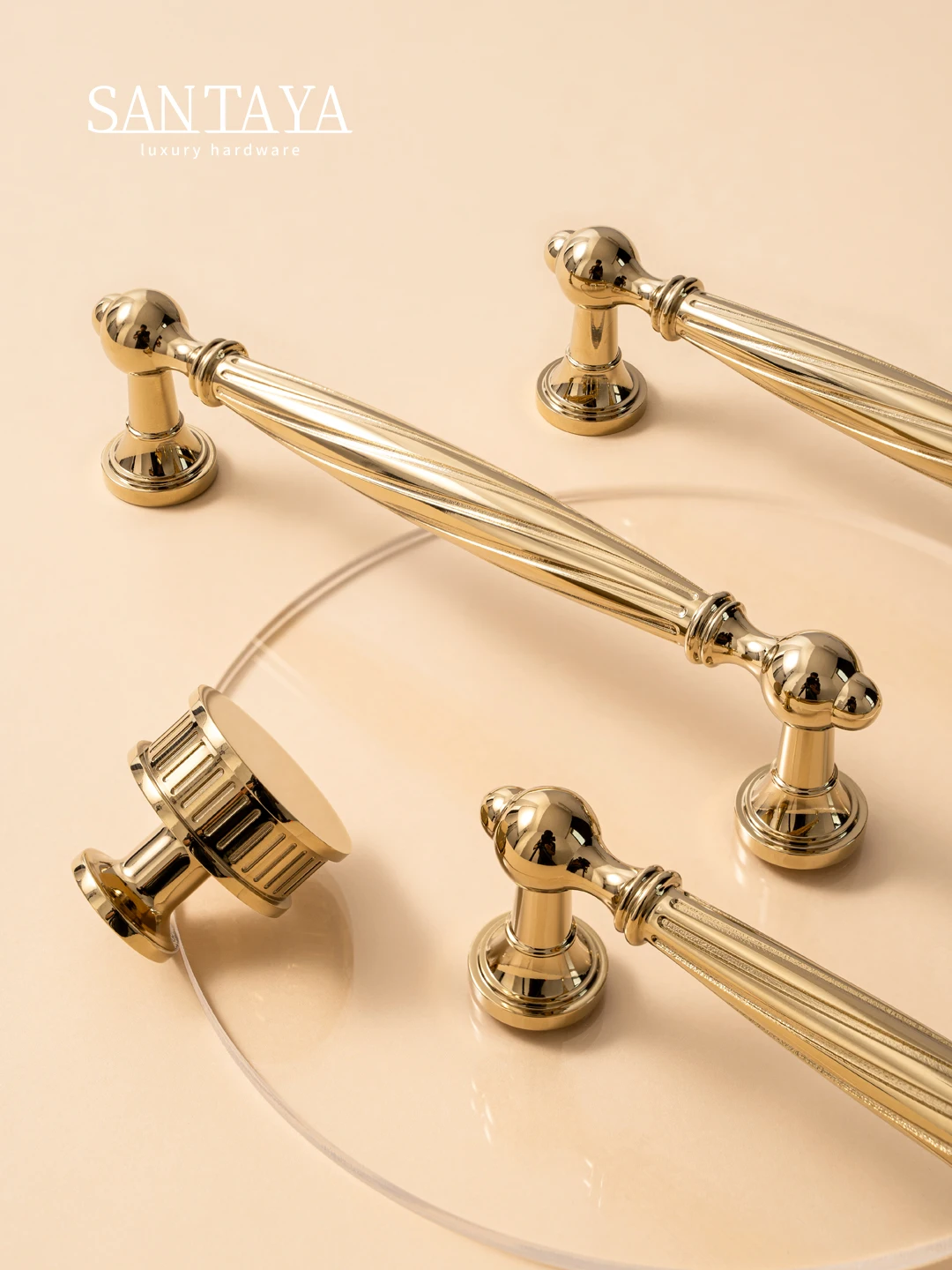 Solid Brass PVD Gold Handles Spiral Ribbed Drawers Knobs Wardrobes Kitchen Cabinet T-Bar Pulls Doors Single Hole Luxury Knobs
Solid Brass PVD Gold Handles Spiral Ribbed Drawers Knobs Wardrobes Kitchen Cabinet T-Bar Pulls Doors Single Hole Luxury Knobs