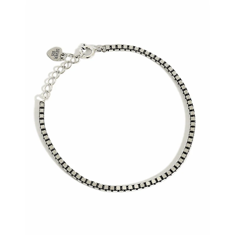 2mm Box Chain & Link Bracelets real 925 sterling silver bracelet for Women ladies
2mm Box Chain & Link Bracelets real 925 sterling silver bracelet for Women ladies