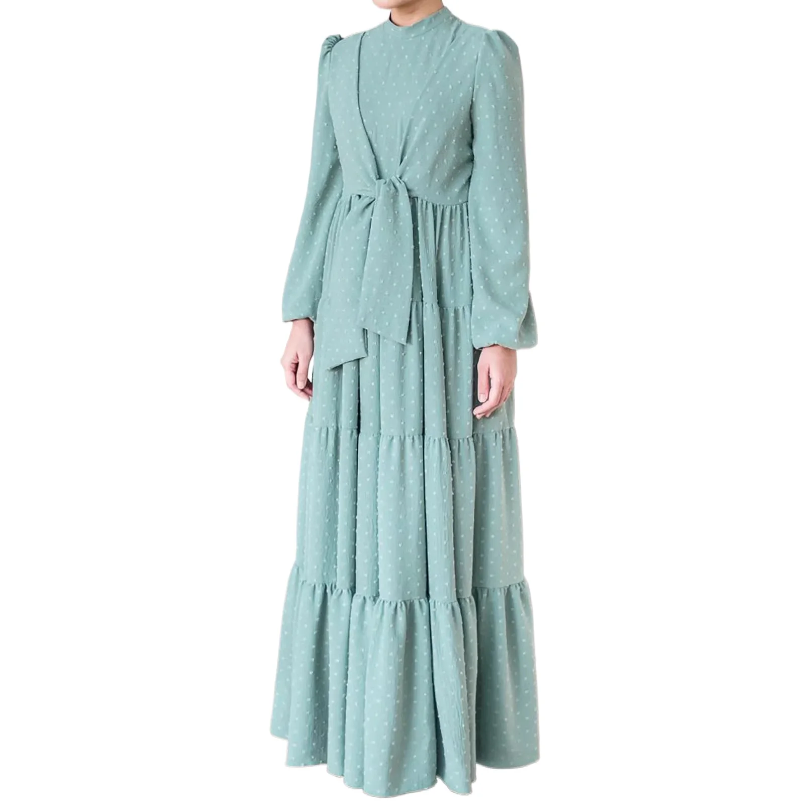 Foreign Trade Women's Clothing Ruffle Leaf Splicing Long Dress, Malaysian Clothing Three-dimensional Jacquard Dress Cw57965
Foreign Trade Women's Clothing Ruffle Leaf Splicing Long Dress, Malaysian Clothing Three-dimensional Jacquard Dress Cw57965