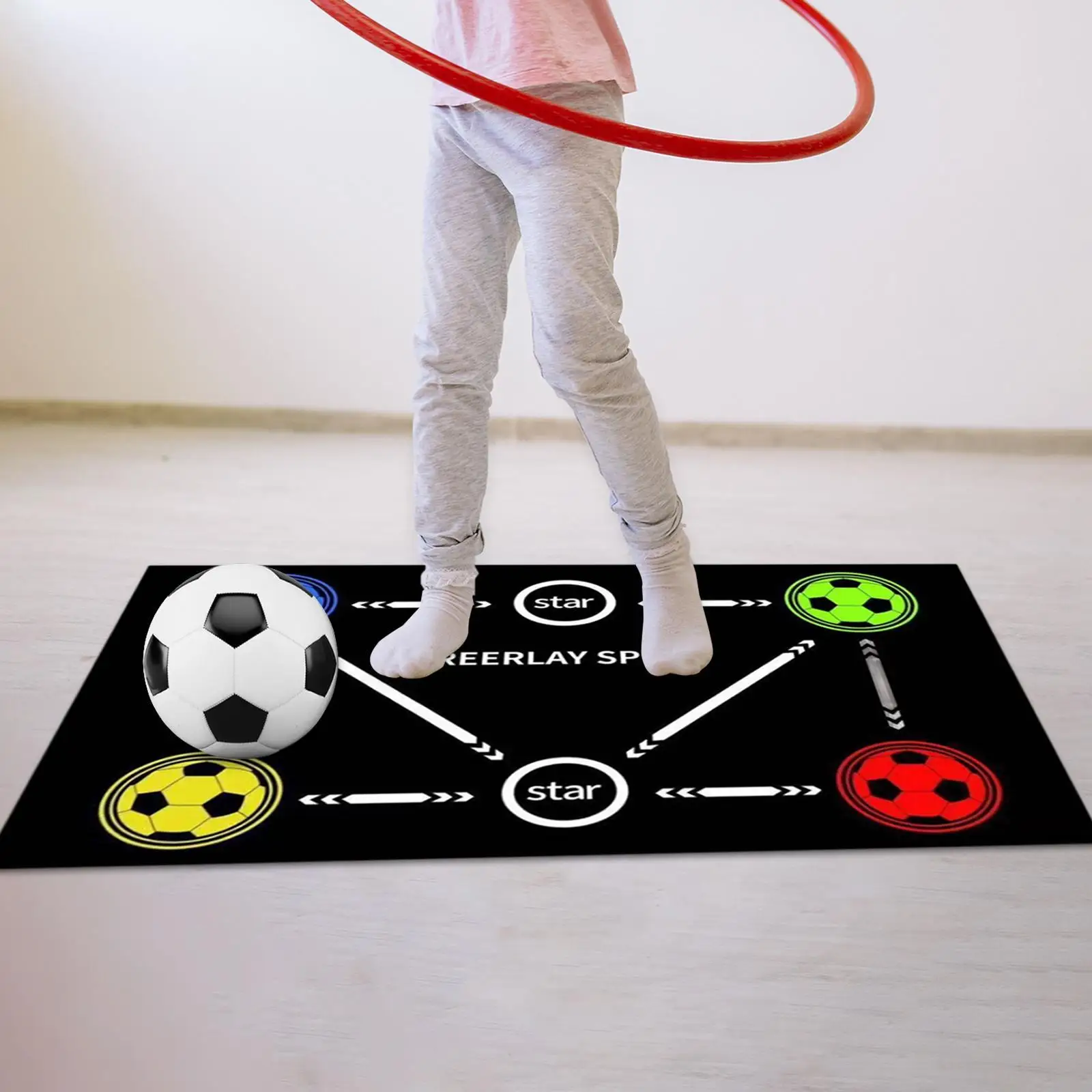 Футбольный тренировочный коврик Dribble Training Mat Износостойкий многофункциональный тренировочный коврик, оборудование Football Mastery Mat для дома, детей
Футбольный тренировочный коврик Dribble Training Mat Износостойкий многофункциональный тренировочный коврик, оборудование Football Mastery Mat для дома, детей