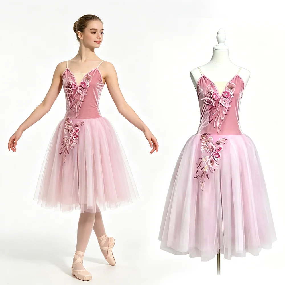 Flower Long High-Quality Ballet Tutu Romantic Princess Dress for Stage Performance & Dance Practice Concerts & Birthday Party
Flower Long High-Quality Ballet Tutu Romantic Princess Dress for Stage Performance & Dance Practice Concerts & Birthday Party
