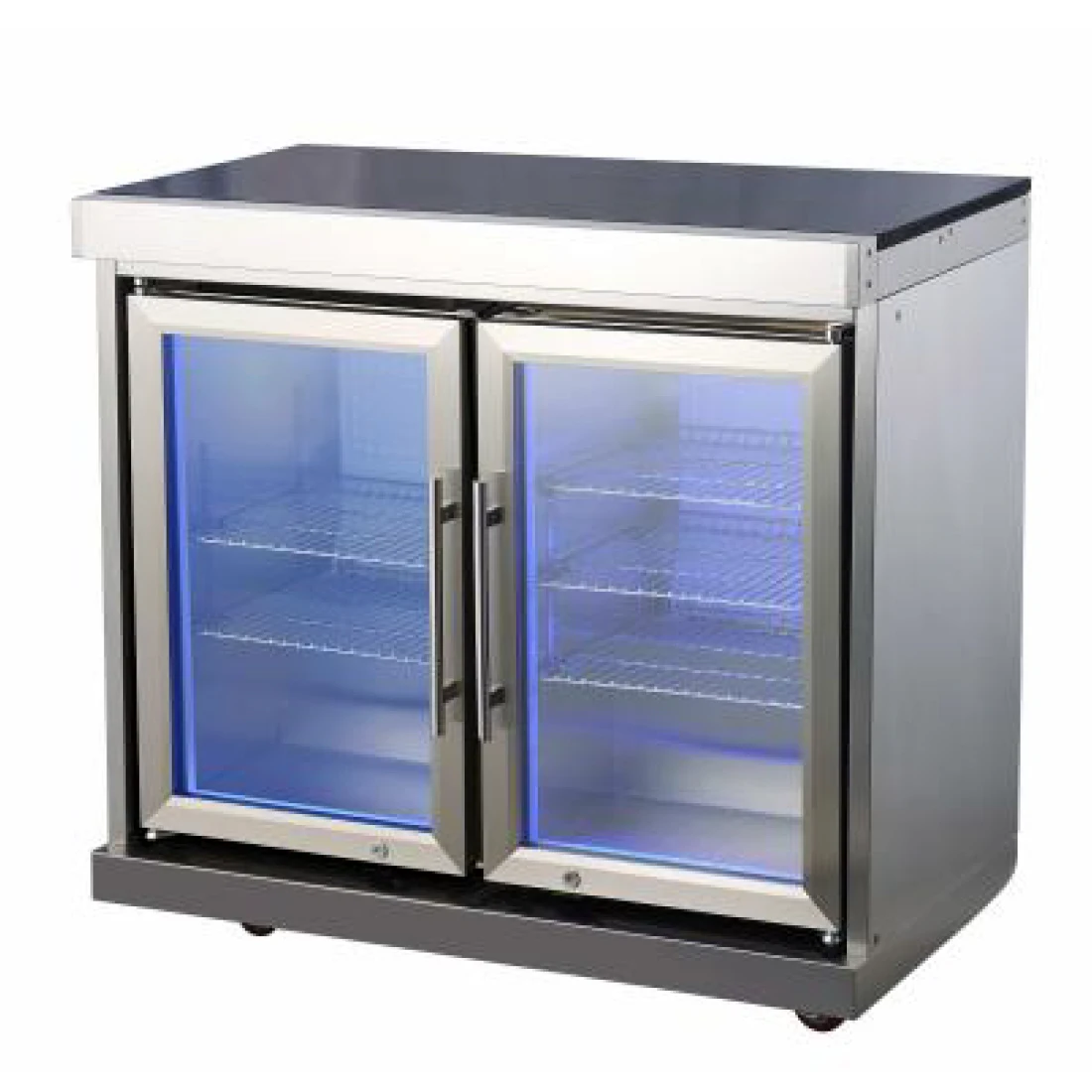 Stainless Steel Double Door Refrigerator for Combination Outdoor Kitchen
Stainless Steel Double Door Refrigerator for Combination Outdoor Kitchen
