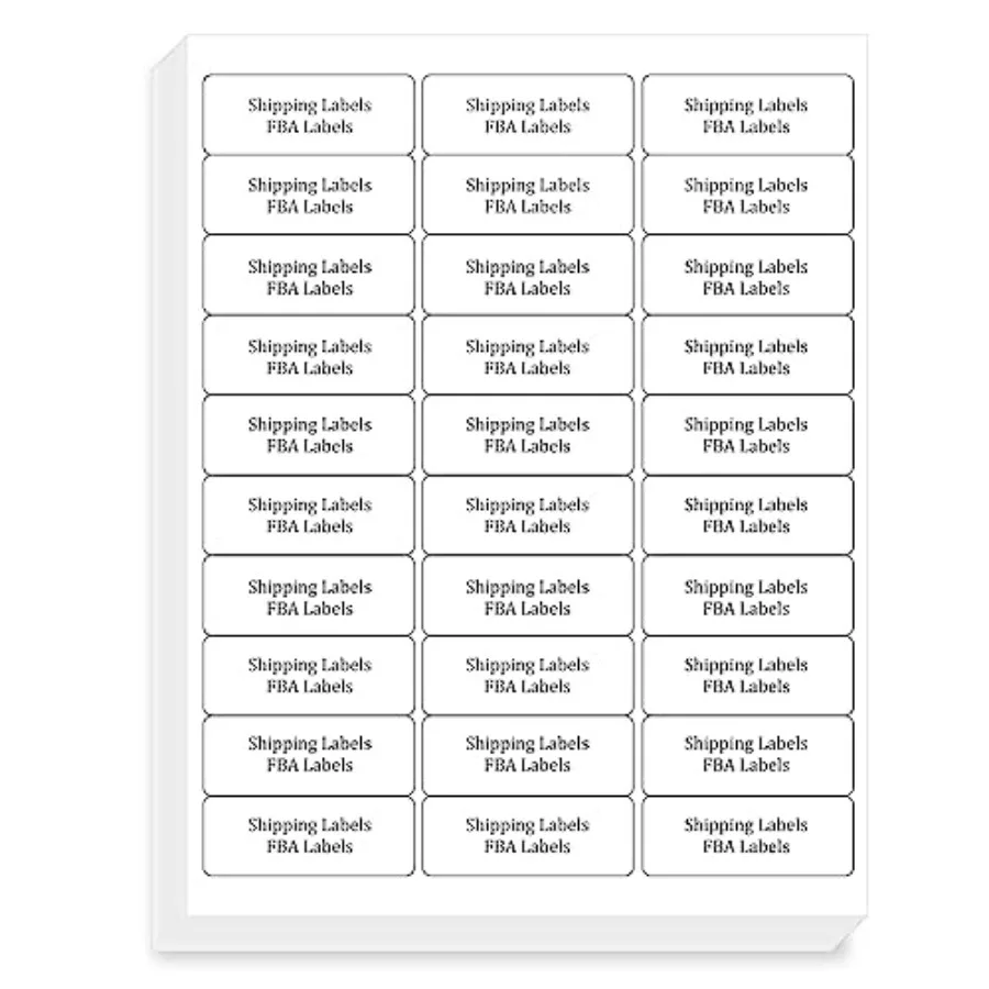 1" x 2-58" Shipping Address Label Stickers Paper for LaserInkjet Printer per Page Printable Mailing,900 Labels
1" x 2-58" Shipping Address Label Stickers Paper for LaserInkjet Printer per Page Printable Mailing,900 Labels