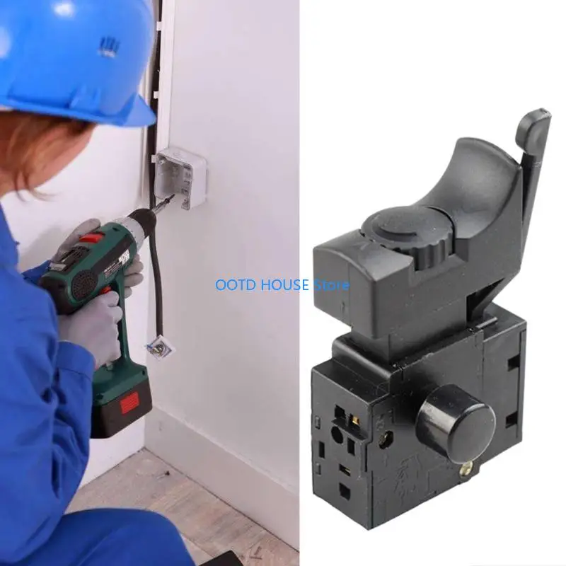 103A AC 250V 6A FA2-6/1BEK Lock on Speed Control Electric Hand Drill Speed Control Trigger Switch Push Button Power Tool
103A AC 250V 6A FA2-6/1BEK Lock on Speed Control Electric Hand Drill Speed Control Trigger Switch Push Button Power Tool