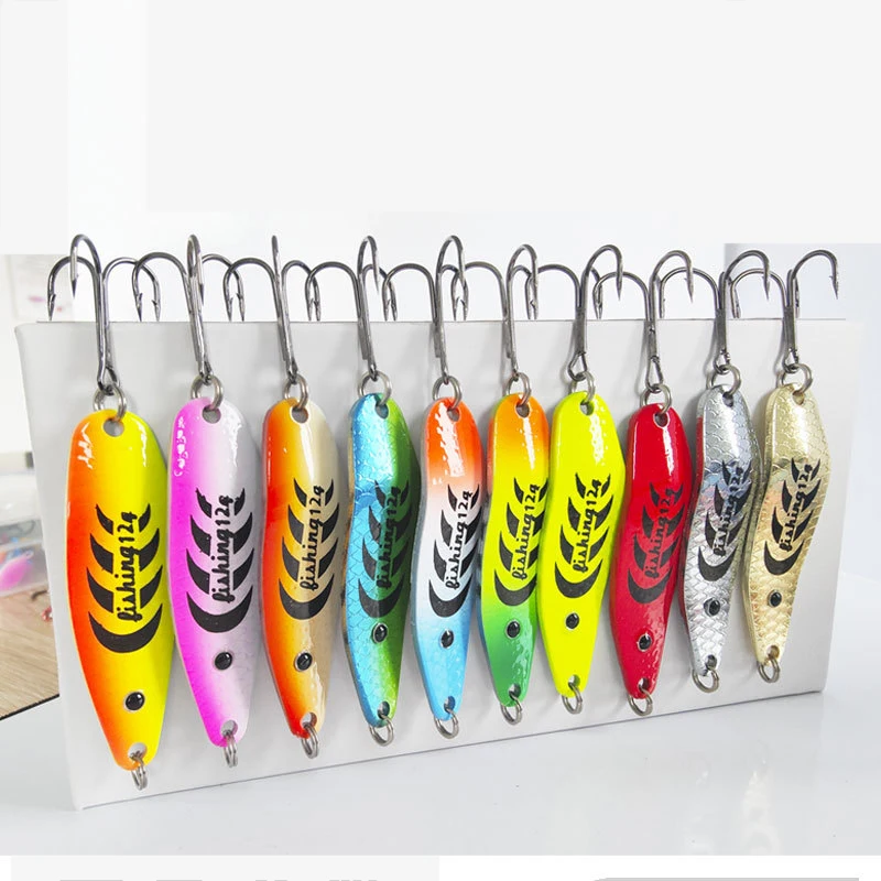 Metal Spinner Spoon Trout Fishing Lure Hard Bait Sequins Noise Paillette Artificial Bait Vib Leech Spinners Spoon Lure Pesca
Metal Spinner Spoon Trout Fishing Lure Hard Bait Sequins Noise Paillette Artificial Bait Vib Leech Spinners Spoon Lure Pesca