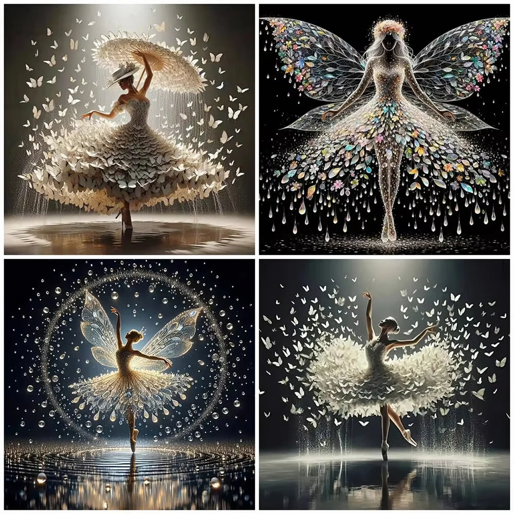 Mixed Crystal Fairy Dancer Jigsaw Puzzle Kit, Sparkle Butterfly Petal Gown Party Birthday Gift High Quality Perfect Home Decor
Mixed Crystal Fairy Dancer Jigsaw Puzzle Kit, Sparkle Butterfly Petal Gown Party Birthday Gift High Quality Perfect Home Decor