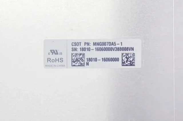 MNG007DA5-1 16.0'' 165Hz Laptop LCD Screen Display Panel Matrix 2560×1600 EDP 40 Pins
MNG007DA5-1 16.0'' 165Hz Laptop LCD Screen Display Panel Matrix 2560×1600 EDP 40 Pins