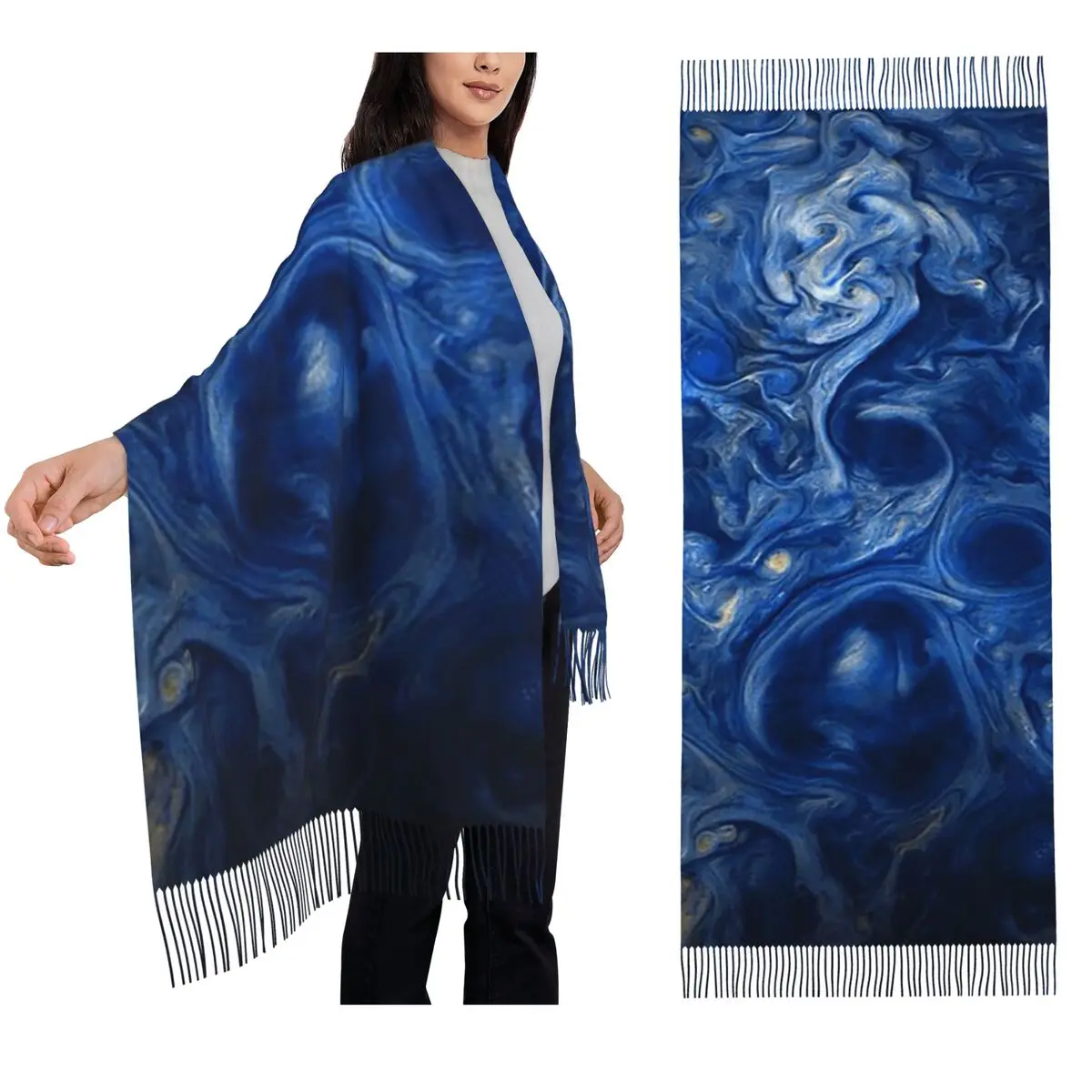 Синий шарф с кисточками в виде облаков Юпитера, женские мягкие теплые шали и накидки, большая осенне-зимняя шаль
Синий шарф с кисточками в виде облаков Юпитера, женские мягкие теплые шали и накидки, большая осенне-зимняя шаль