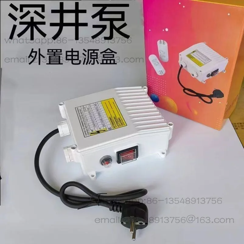 Deep well pump external capacitor box power junction box 0.5-3 kw submersible pump power controller220V
Deep well pump external capacitor box power junction box 0.5-3 kw submersible pump power controller220V