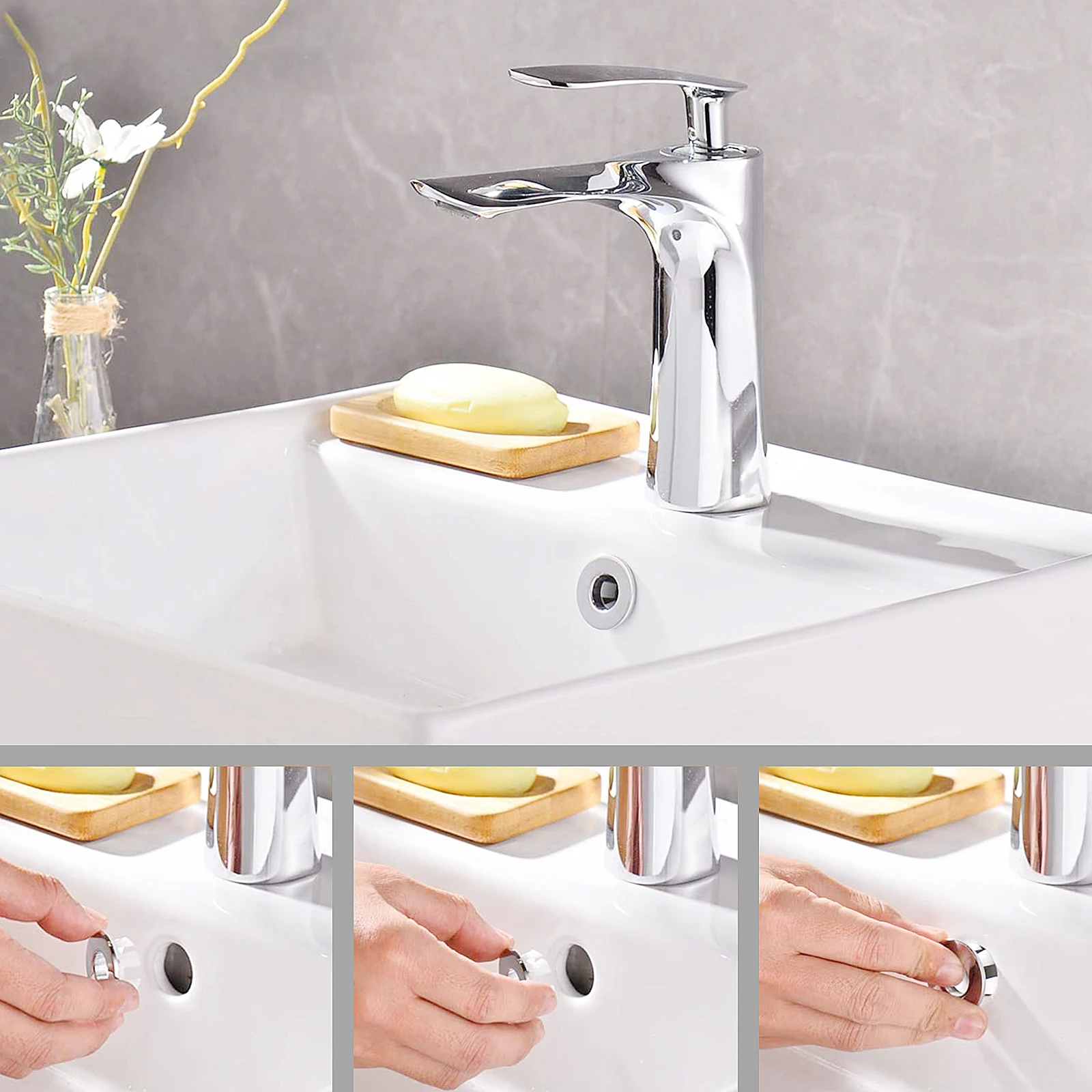 15pcs Sink Overflow Cap Bathroom Basin Ring Drain Cover Accessory Durable Easy Install Long Use Selected Material Not Deform
15pcs Sink Overflow Cap Bathroom Basin Ring Drain Cover Accessory Durable Easy Install Long Use Selected Material Not Deform