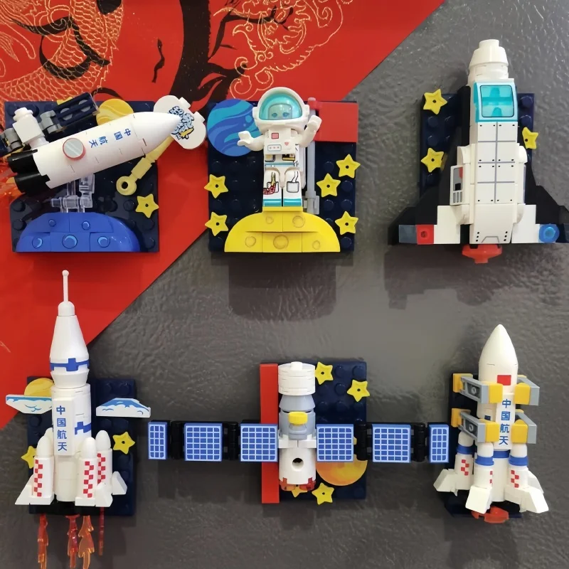 Sembo Block Space Rocket Building Blocks Magnetic Fridge Magnet Educational Easy Assemble Astronaut Decoration
Sembo Block Space Rocket Building Blocks Magnetic Fridge Magnet Educational Easy Assemble Astronaut Decoration