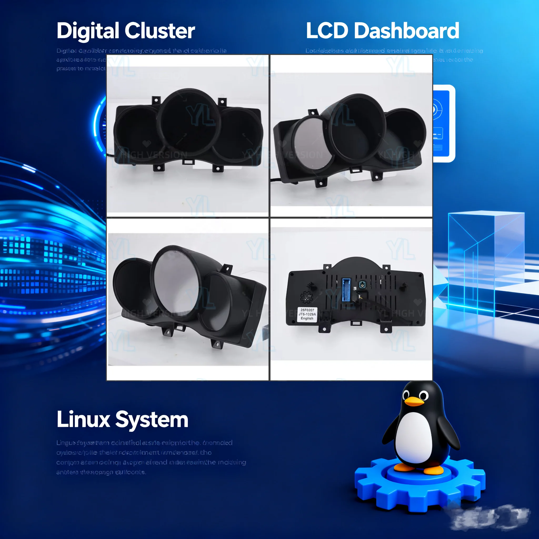 Цифровая приборная панель LCD для Porsche Macan 2014-2018, Boxster 2016-2019, система Linux, спидометр, панель приборов.
Цифровая приборная панель LCD для Porsche Macan 2014-2018, Boxster 2016-2019, система Linux, спидометр, панель приборов.