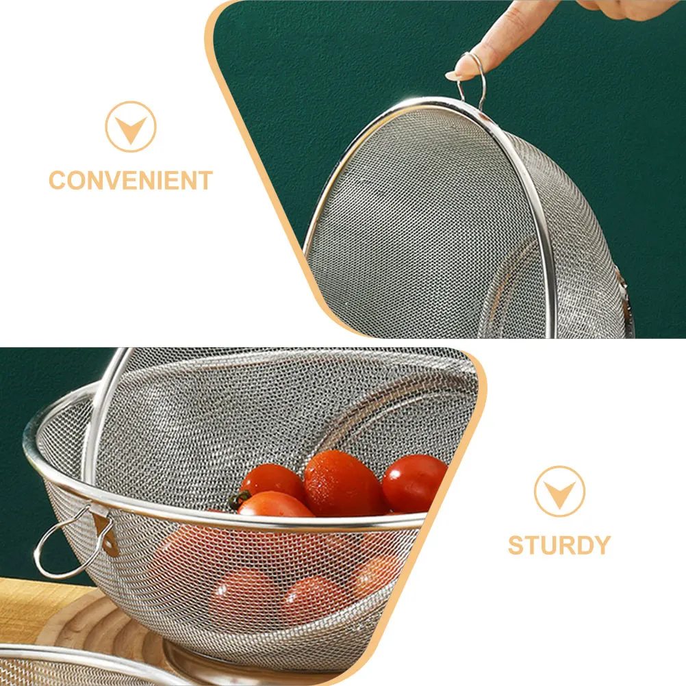 1 set Stainless Steel Drain Basket Fruit Vegetable Washer Food Filter Colander Bowl Set Fine Mesh Strainer Sink Drainer Rice
1 set Stainless Steel Drain Basket Fruit Vegetable Washer Food Filter Colander Bowl Set Fine Mesh Strainer Sink Drainer Rice