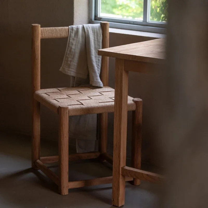 Retro solid wood stool wabi wind shoe changing stool simple modern rope knitting dressing backrest makeup
Retro solid wood stool wabi wind shoe changing stool simple modern rope knitting dressing backrest makeup