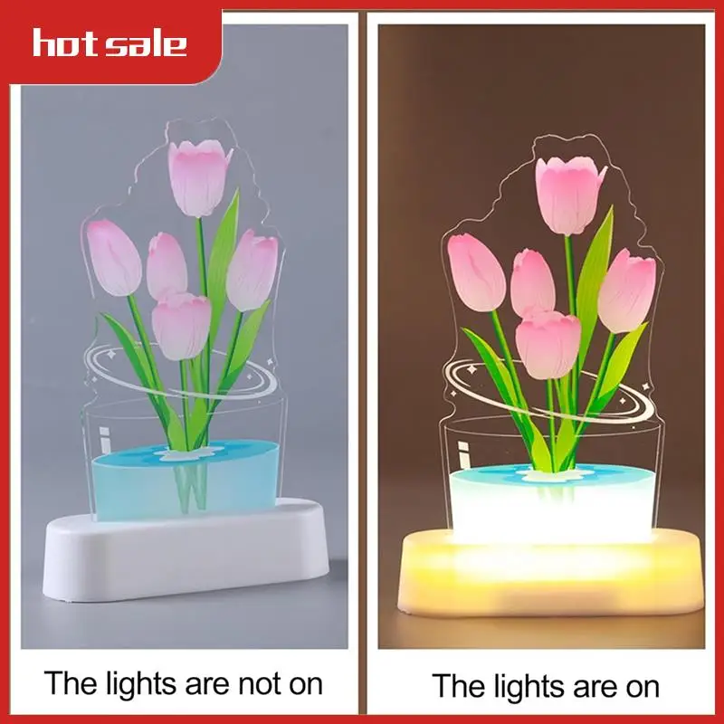 3D Tulip Night Light, USB Charging LED Nightlight Tulip Flower Table Lamp Bedside Table Lamp For Room Decoration Easy To Use C
3D Tulip Night Light, USB Charging LED Nightlight Tulip Flower Table Lamp Bedside Table Lamp For Room Decoration Easy To Use C