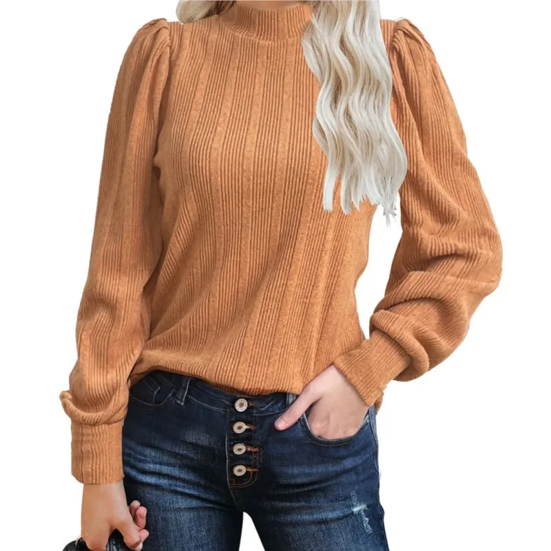 Women Autumn Turtleneck Top Fashion Ribbed Knit Long Sleeve Shirt Sweater Pullover Ladies Comfort Sweater Hoodie Women Clothing
Women Autumn Turtleneck Top Fashion Ribbed Knit Long Sleeve Shirt Sweater Pullover Ladies Comfort Sweater Hoodie Women Clothing