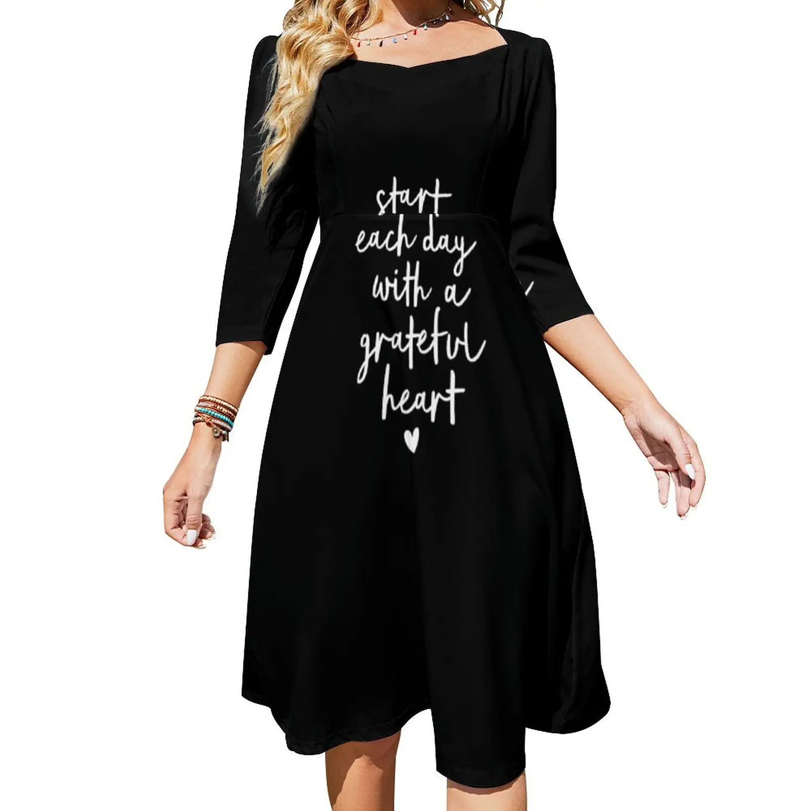 Start Each Day with a Grateful Heart Flare Dress long dress women luxury dress dresses for special events
Start Each Day with a Grateful Heart Flare Dress long dress women luxury dress dresses for special events