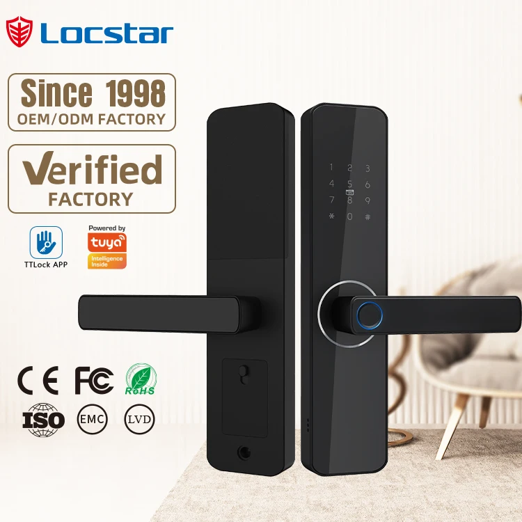 Electric Cerradura Inteligente TTlock Tuya Wifi Online Remote Card Password Fingerprint Digital Exterior Front Smart Door Lock
Electric Cerradura Inteligente TTlock Tuya Wifi Online Remote Card Password Fingerprint Digital Exterior Front Smart Door Lock