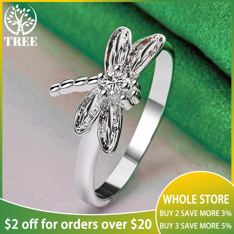925 Sterling Silver Realistic Zircon Dragonfly Ring For Women Party Birthday Engagement Wedding Charm Jewelry Gift Free Shipping
925 Sterling Silver Realistic Zircon Dragonfly Ring For Women Party Birthday Engagement Wedding Charm Jewelry Gift Free Shipping