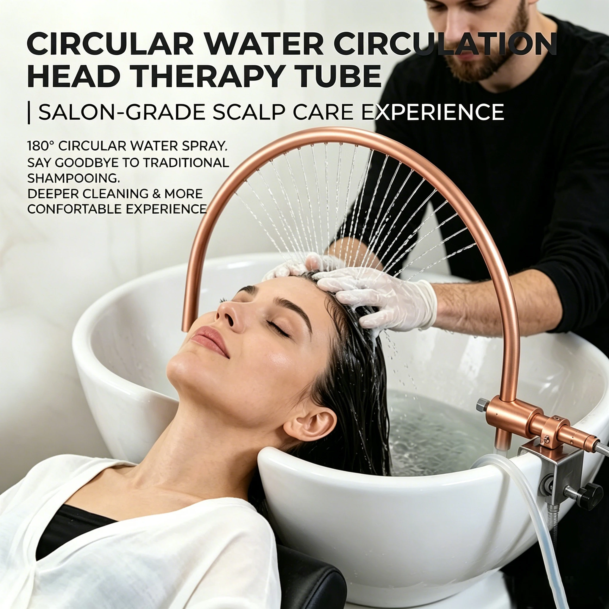 Beauty Salon Spa Water Circulation Device 180 Degree Arc Design Head Spa Waterfall Frame For Shampoo Washbasin Chair Accessories
Beauty Salon Spa Water Circulation Device 180 Degree Arc Design Head Spa Waterfall Frame For Shampoo Washbasin Chair Accessories