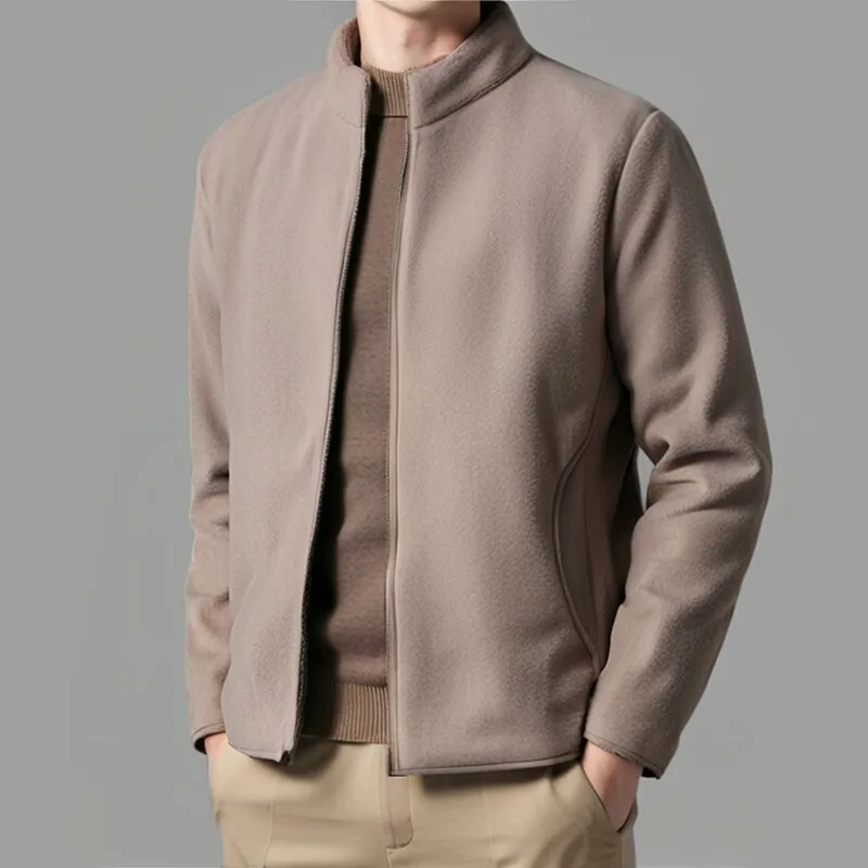 Men's Fleece Jackets Autumn Winter Solid Thick Warm Business Casual Jackets Male Stand Collar Coats Fashion Zipper Outwear Man
Men's Fleece Jackets Autumn Winter Solid Thick Warm Business Casual Jackets Male Stand Collar Coats Fashion Zipper Outwear Man
