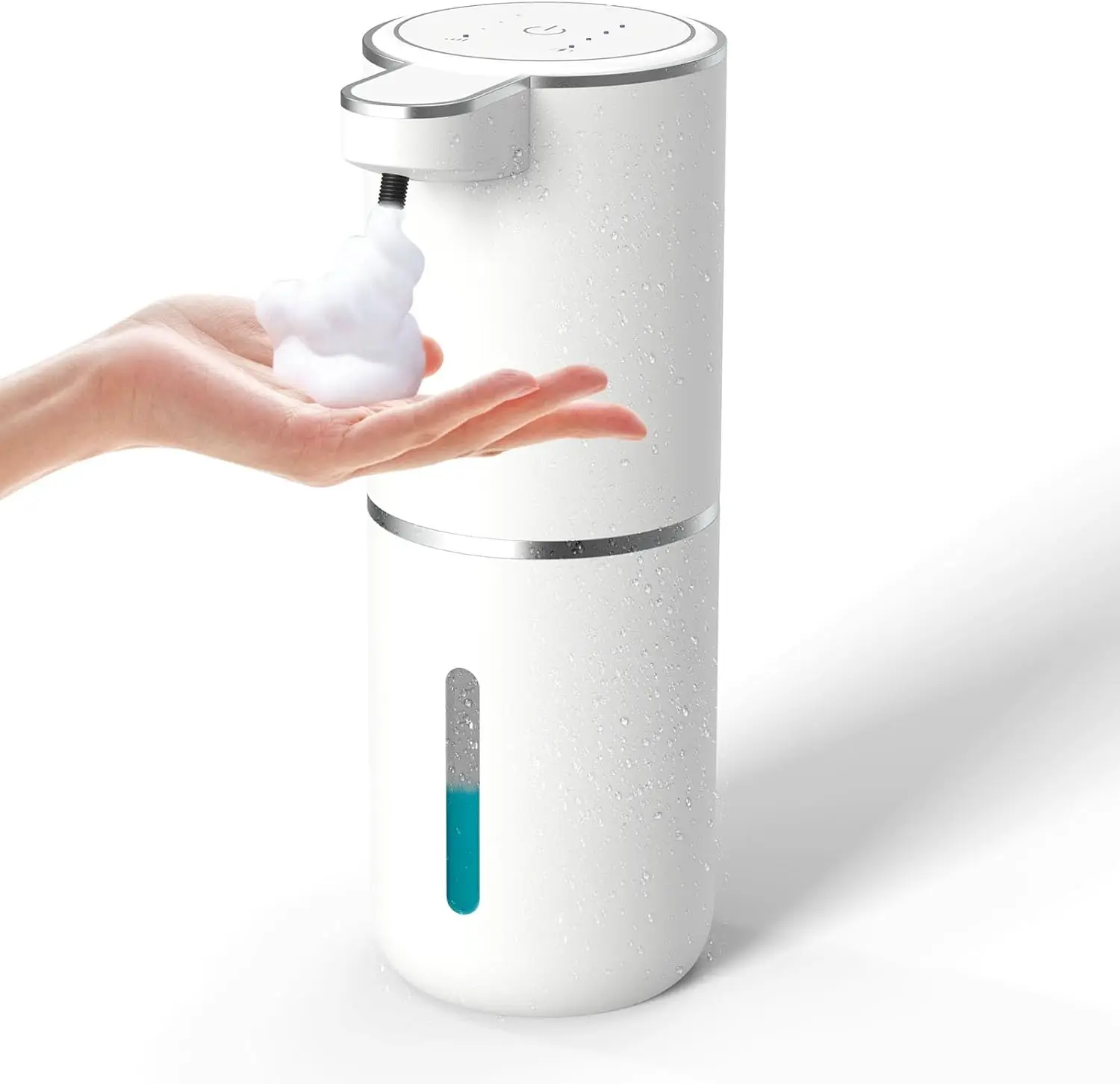 Touchless Foaming Soap Dispenser 400ml USB-C Rechargeable, 4-Level Adjustable, IPX5 Waterproof for Kitchen Bathroom
Touchless Foaming Soap Dispenser 400ml USB-C Rechargeable, 4-Level Adjustable, IPX5 Waterproof for Kitchen Bathroom