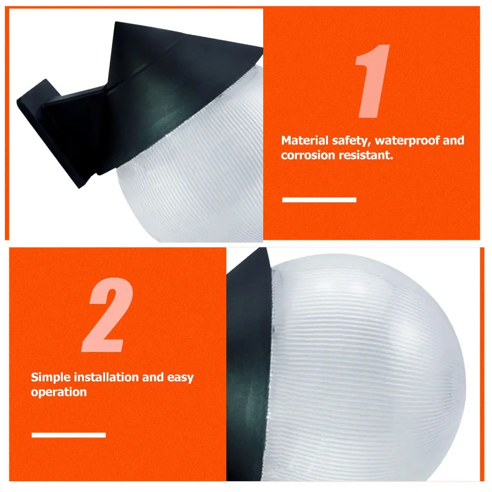Wall Lamp Ball Shape Durable Simple Style Wall Mounted Light Practical Indoor Outdoor Home Decoration Wall-Mounted Lamp
Wall Lamp Ball Shape Durable Simple Style Wall Mounted Light Practical Indoor Outdoor Home Decoration Wall-Mounted Lamp