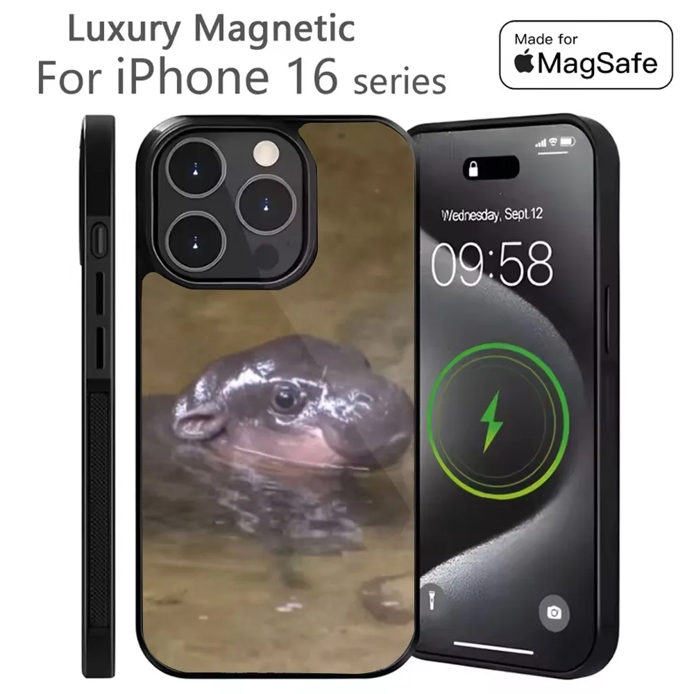 Baby Hippo Moo Deng Phone Case For iPhone 16,15,14,13,12,11,Plus,Pro,Max Mini Magsafe Magnetic Wireless Charging
Baby Hippo Moo Deng Phone Case For iPhone 16,15,14,13,12,11,Plus,Pro,Max Mini Magsafe Magnetic Wireless Charging