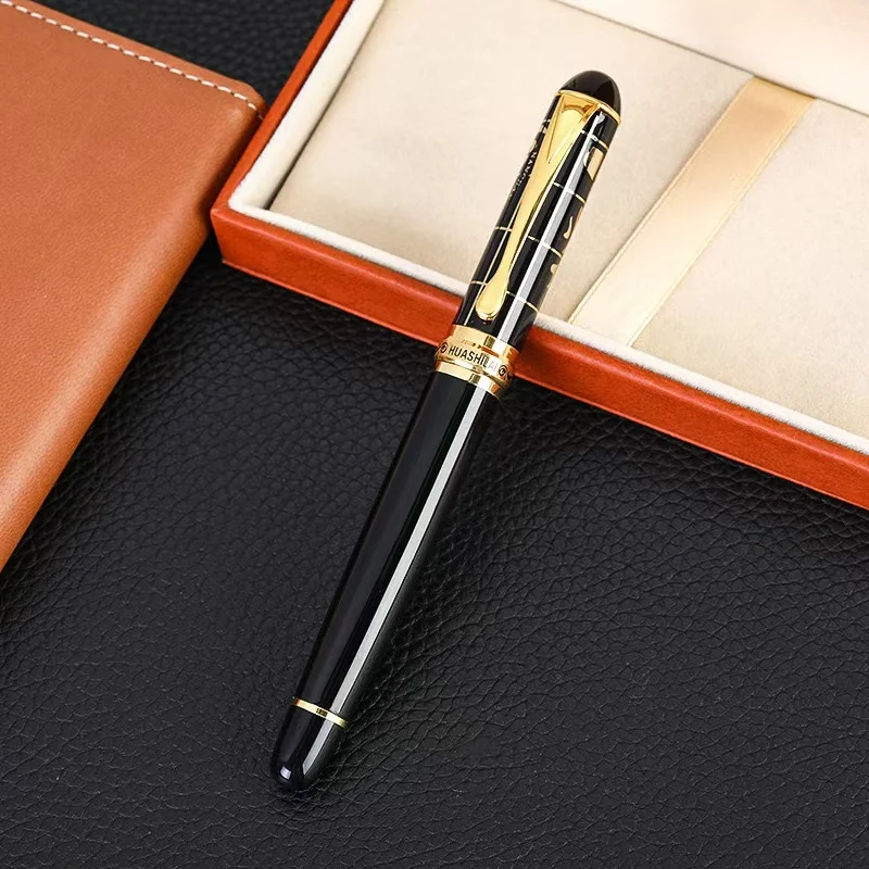 Black business office pen Student calligraphy metal pen can be fixed logo gift pen can replace ink pen
Black business office pen Student calligraphy metal pen can be fixed logo gift pen can replace ink pen