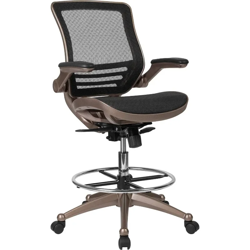 Waylon Mid-Back Swivel Office Chair with Adjustable Foot Ring and Seat Height, Ergonomic Mesh Chair with Armrests, Black/Gold
Waylon Mid-Back Swivel Office Chair with Adjustable Foot Ring and Seat Height, Ergonomic Mesh Chair with Armrests, Black/Gold