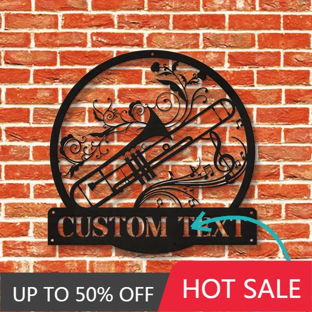 Iron Art Decorative Painting Exclusive Custom Modern Trombone Metal Wall Decoration Personalized Name Sign for Instructors Versa
Iron Art Decorative Painting Exclusive Custom Modern Trombone Metal Wall Decoration Personalized Name Sign for Instructors Versa