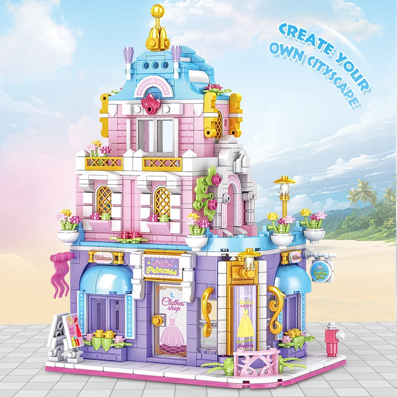 City Building Blocks Boutique Clothing Store Building Set House Model Desktop Decor Kids DIY Toys Christmas Birthday Gift
City Building Blocks Boutique Clothing Store Building Set House Model Desktop Decor Kids DIY Toys Christmas Birthday Gift