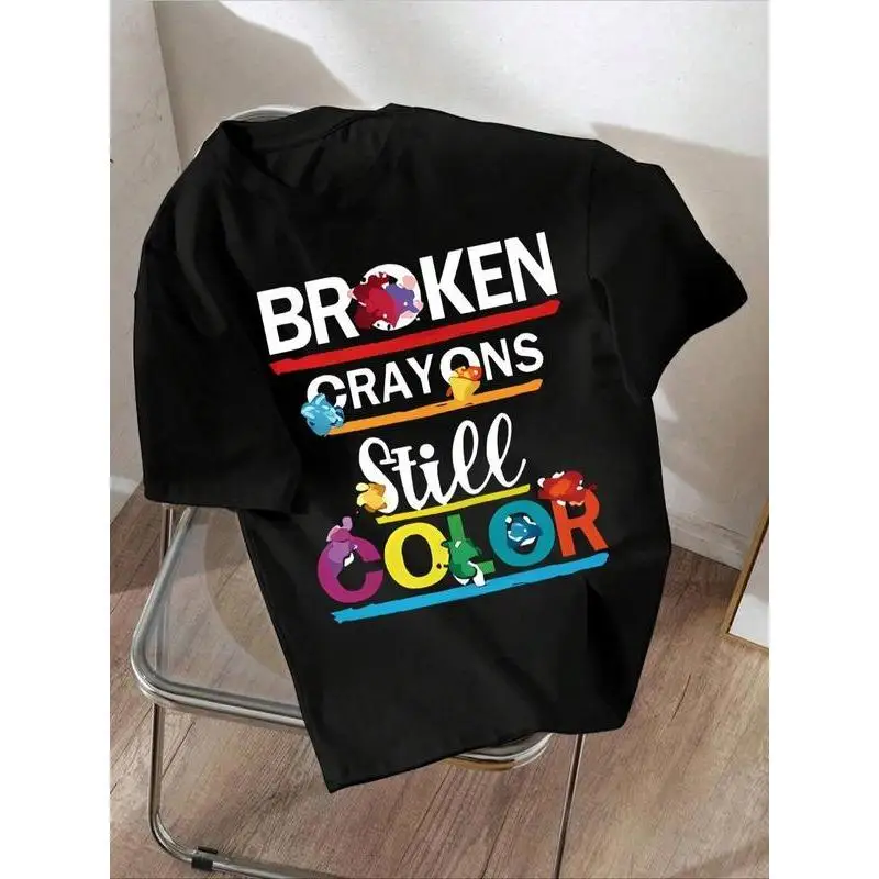 Broken Crayons Still Color T-Shirt for Women Autism Awareness Graphic Tee | Funny Puzzle Piece Gift | Inspirational Teacher Top
Broken Crayons Still Color T-Shirt for Women Autism Awareness Graphic Tee | Funny Puzzle Piece Gift | Inspirational Teacher Top