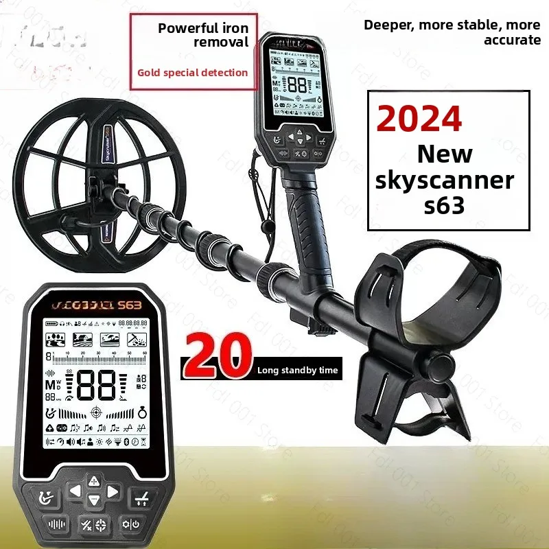 High Precision Metal Detector S63Pro Handheld Gold Silver Copper Detector for Outdoor Treasure Hunting
High Precision Metal Detector S63Pro Handheld Gold Silver Copper Detector for Outdoor Treasure Hunting