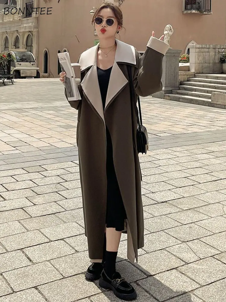 Trench Women Lace-up Trendy Solid All-match Simple Creativity Korean Style Popular Personality Autumn Ladies Comfortable Leisure
Trench Women Lace-up Trendy Solid All-match Simple Creativity Korean Style Popular Personality Autumn Ladies Comfortable Leisure
