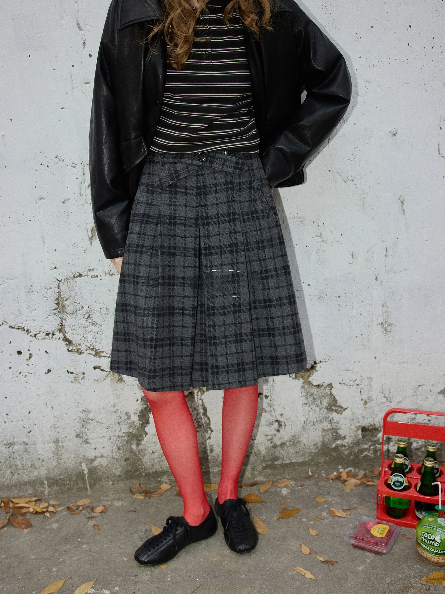 BMLT Early Spring Grey Plaid Wool Thickened A-Line Half Skirt Korean Style High Waist Wool Blend Women's Regular Fit Skirt
BMLT Early Spring Grey Plaid Wool Thickened A-Line Half Skirt Korean Style High Waist Wool Blend Women's Regular Fit Skirt