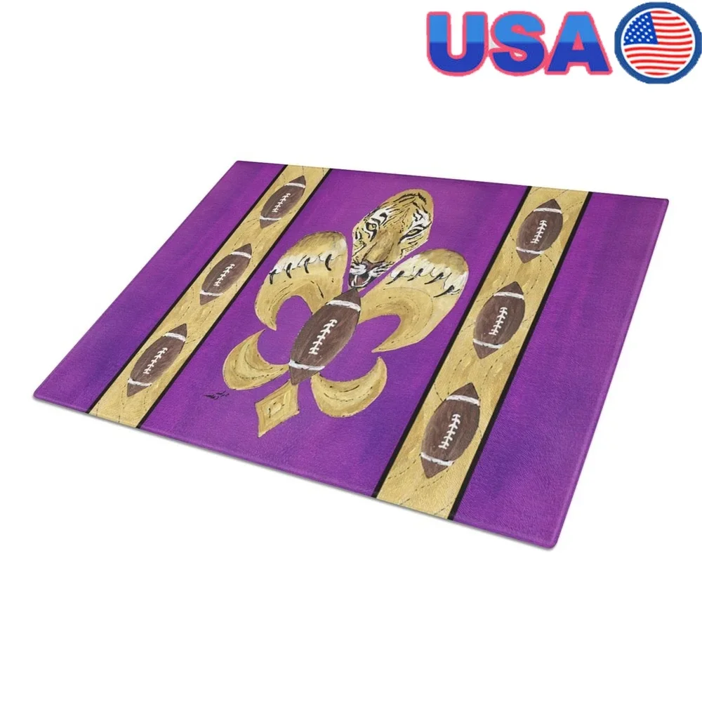 Large Heat Resistant Tempered Glass Cutting Board Fleur de lis Tiger Football Multicolor Non Skid Feet Easy to Clean Durable
Large Heat Resistant Tempered Glass Cutting Board Fleur de lis Tiger Football Multicolor Non Skid Feet Easy to Clean Durable