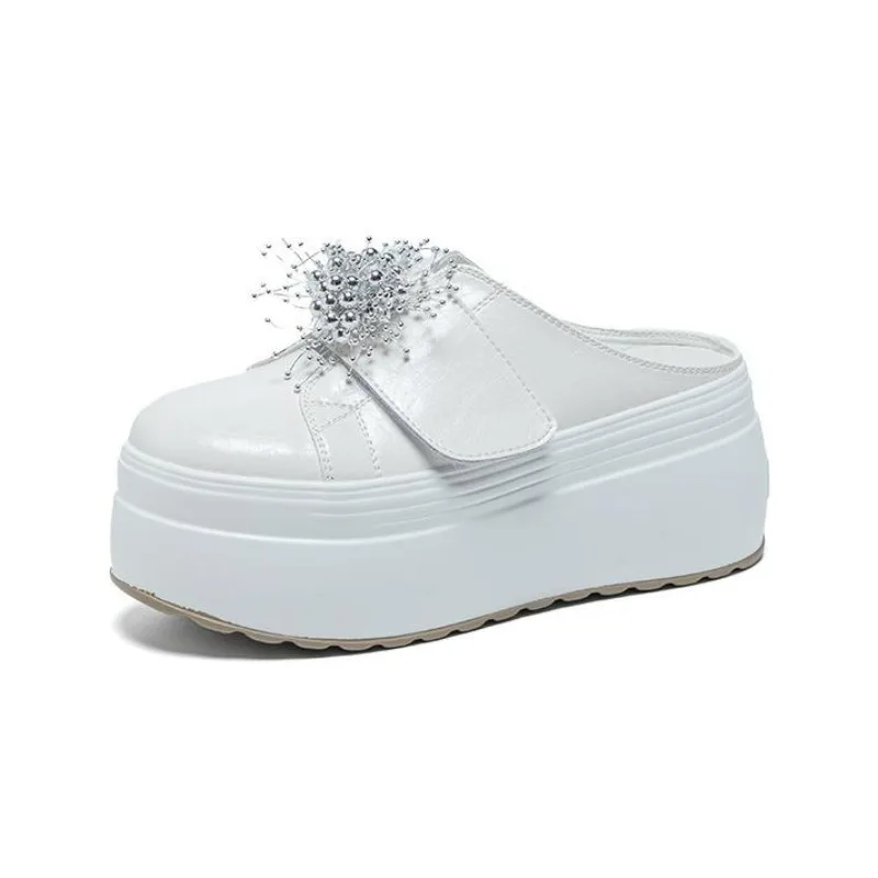 8cm Platform Slippers for Women Summer Shoes Comfortable Slip on Sneakers Glitter Rhinestone Fashion Beach Shoes Mules
8cm Platform Slippers for Women Summer Shoes Comfortable Slip on Sneakers Glitter Rhinestone Fashion Beach Shoes Mules
