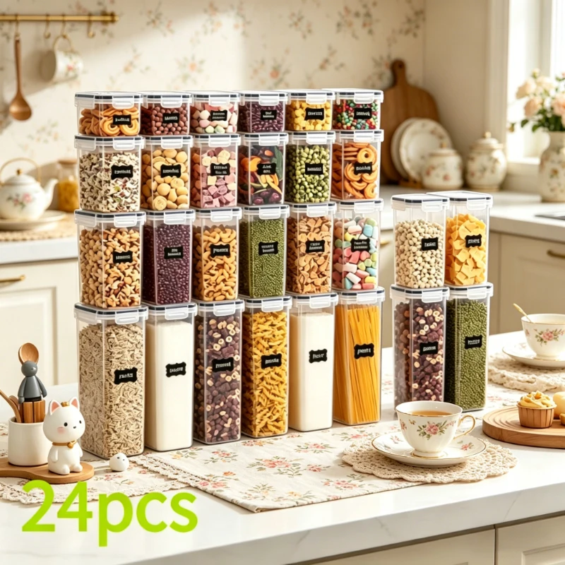 Cooling Minimalist Sealed Storage Boxes, 24Pcs with lids for indoor sorting, thoughtful home decoration gift
Cooling Minimalist Sealed Storage Boxes, 24Pcs with lids for indoor sorting, thoughtful home decoration gift