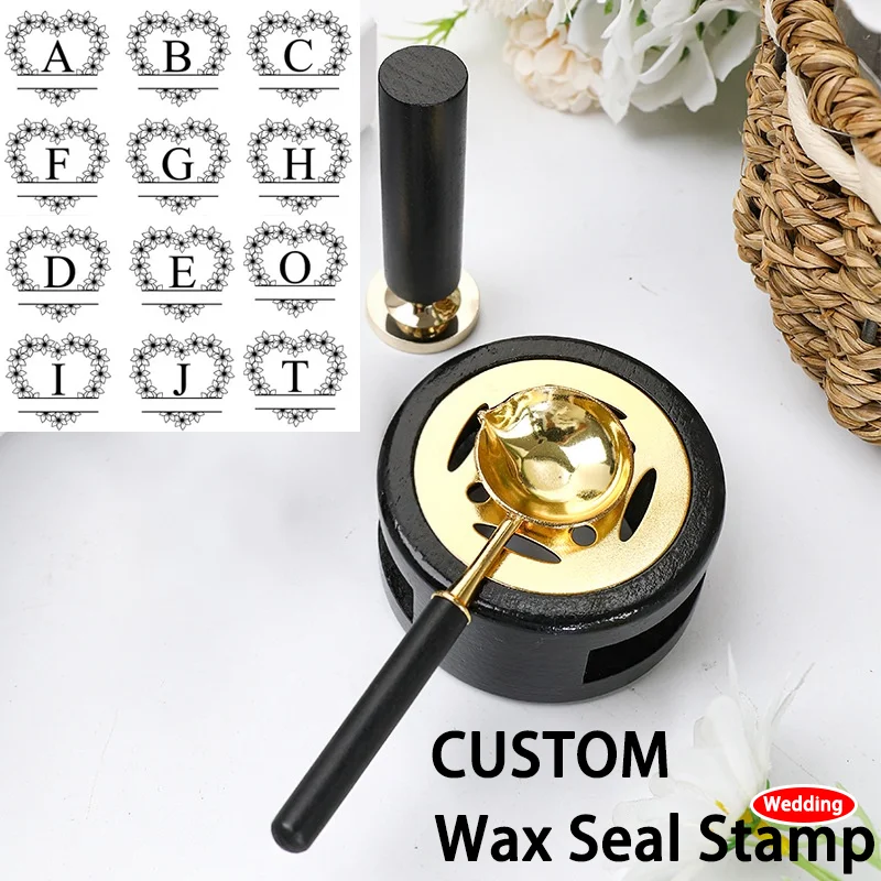 Custom Brass Wax Seal Stamp Personalized LOGO Wax Sealing Kit with Wax Melting Spoon for Wedding Invitation Card Decoration Seal
Custom Brass Wax Seal Stamp Personalized LOGO Wax Sealing Kit with Wax Melting Spoon for Wedding Invitation Card Decoration Seal