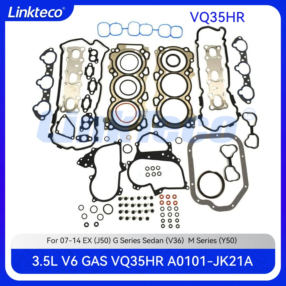 Engine Cylinder Head Full Gasket Set Fit 3.5 T L V6 GAS VQ35HR For 07-14 Infiniti EX J50 G M Series Y50 V36 G25 G37 M37 M56 3.5L
Engine Cylinder Head Full Gasket Set Fit 3.5 T L V6 GAS VQ35HR For 07-14 Infiniti EX J50 G M Series Y50 V36 G25 G37 M37 M56 3.5L
