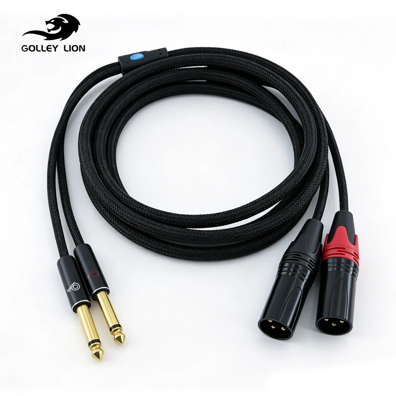 GOLLEY LION Dual XLR Male to Dual 1/4 inch TS Microphone Cable, Y Splitter Audio Patch Cable for Speaker, Mixer
GOLLEY LION Dual XLR Male to Dual 1/4 inch TS Microphone Cable, Y Splitter Audio Patch Cable for Speaker, Mixer