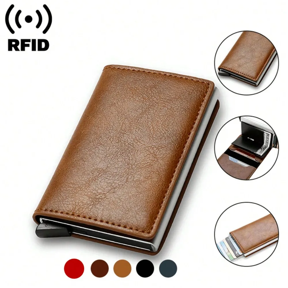 NYXIA PU Leather Men Smart Metal Thin Slim Pop Up Minimalist Wallet Small Black Purse Metal Wallet Men Card Cover Small Purse Purse Bag Wallets Identification Aluminum Men's Wallet Card Holder Wallet Business Card Holder Credit Card Holder For Men Mini Wa
NYXIA PU Leather Men Smart Metal Thin Slim Pop Up Minimalist Wallet Small Black Purse Metal Wallet Men Card Cover Small Purse Purse Bag Wallets Identification Aluminum Men's Wallet Card Holder Wallet Business Card Holder Credit Card Holder For Men Mini Wa