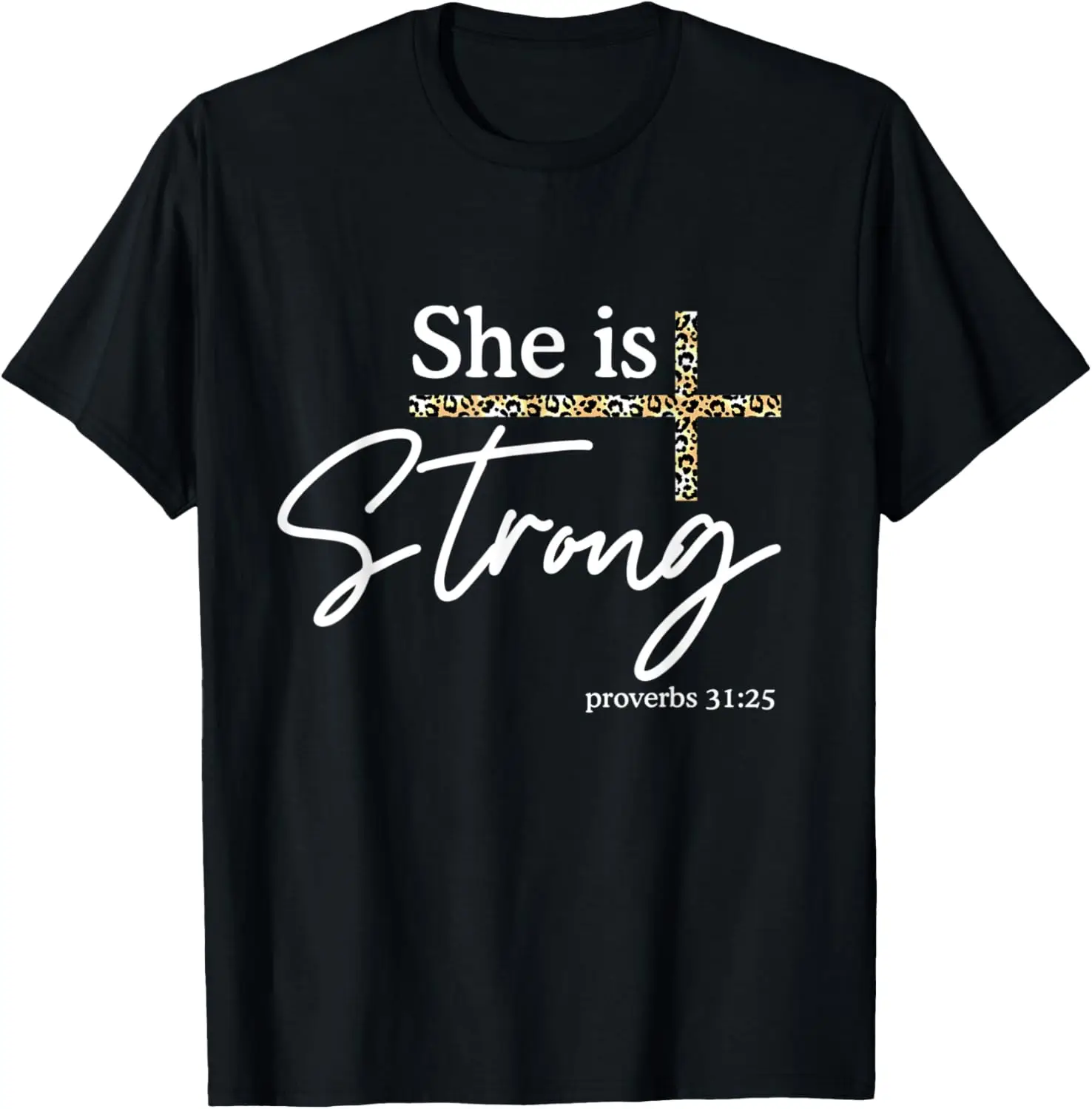 Христианская футболка She Is Strong Proverbs 31:25 Bibble Verse 
Христианская футболка She Is Strong Proverbs 31:25 Bibble Verse